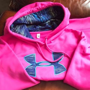 Under Armour Big Logo Hoodie Rebel Pink 